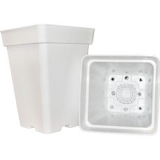 Maceta Cuadrada Blanca