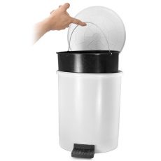 Cubo blanco pedal 15 L